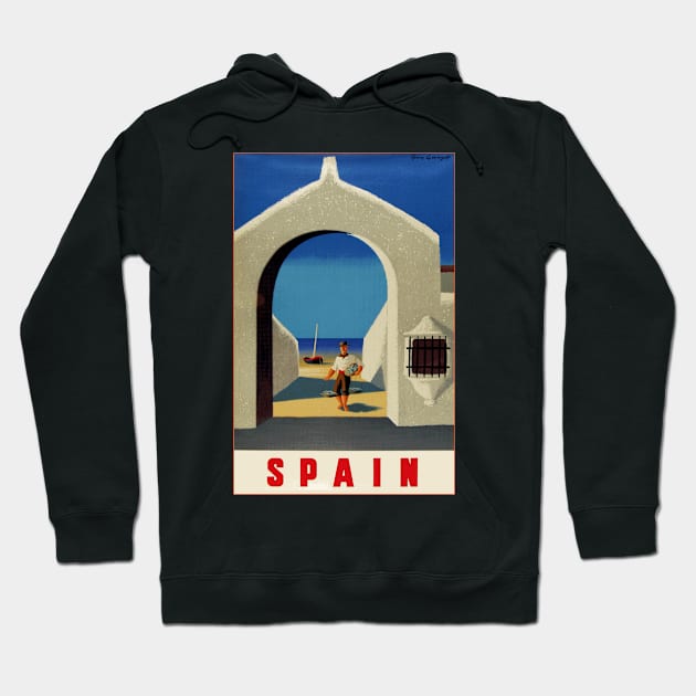 Spain - Vintage Travel Poster Design Hoodie by Naves